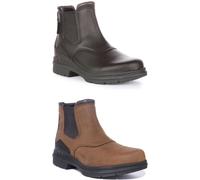 Ariat Barnyard Leather Chelsea Mens Boots In Brown Size UK 6 - 12