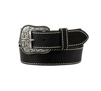 Ariat Basic w/Heavy Stitch Belt Black XL (42" Waist)