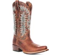 Ariat Beaumont Western Mid Calf Pull On Mens Boot In Brown Blue UK 3 - 9