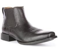 ARIAT Booker Ultra Men's Leather Western Ankle Boot (Black, UK 10.5)