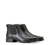 Ariat Booker Ultra Men's Leather Western Ankle Boot (Black, UK 7)