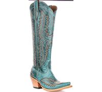 Ariat Casanova Pointed Knee High Cowboy Womens Boot In Turquoise UK 4 - 7