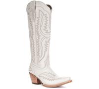 ARIAT Casanova Women's Pointed Knee High Cowboy Boot Shoes (White, UK 4.5)