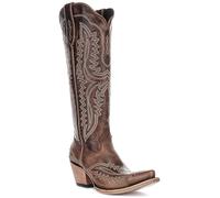 Ariat Casanova Women's Pointed Knee High Cowboy Boot In Dark Red UK 3 - 9