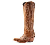 Ariat Casanova Women's Pointed Knee High Cowboy Boot Shoes (Tan, UK 7.5)