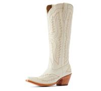 ARIAT Casanova Women's Pointed Knee High Cowboy Boot Shoes (White, UK 5.5)