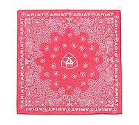 ARIAT Cotton Paisley Print Bandana, Red
