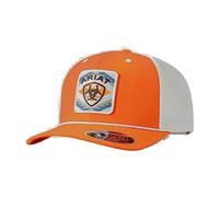 ARIAT Flexfit 110 Mens Cap - Southwest Patch, Orange, Orange, One Size