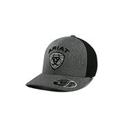 ARIAT Flexfit110 Snapback Aztec Logo Mesh Back Cap, Grey, Medium
