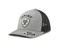 ARIAT Flexfit110 Snapback Aztec Logo Mesh Back Cap, Grey, Medium