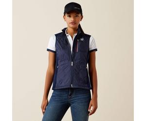 Ariat Fusion Womens Team Insulated Gilet Vest - Navy Blue