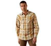 ARIAT Hampton Mens Retro Fit Shirt - Khaki Medium