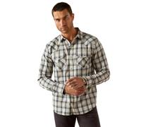 ARIAT Hampton Mens Retro Fit Shirt - Navy Blue Medium