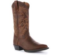 Ariat Heritage 6 Stitch Leather Round Toe Western Mens Boot In Brown UK 7 - 12