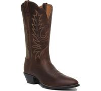 Ariat Heritage Cowboy Style Leather Womens Boots In Brown UK 3 - 9