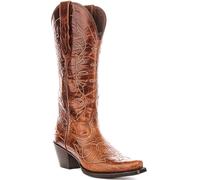 Ariat Heritage D Toe Western Pull On Western Womens Boot In Brown UK 3 - 7