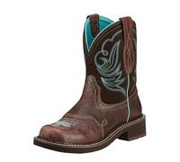ARIAT Heritage Dapper Fatbaby Women’s Leather Western Boots, Royal Chocolate/Fudge, 7 UK