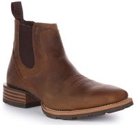 Ariat Hybrid Low Boy Full Grain Western Chelsea Mens Boot In Brown UK 7 - 12