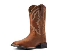 ARIAT Hybrid Ranchwor X50 Cushion Durathred Western Men's Leather Mid Calf Boots (Brown Blue, UK 7.5)