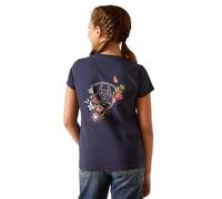 ARIAT Junior Pretty Shield Short Sleeve T-Shirt - Navy Eclipse