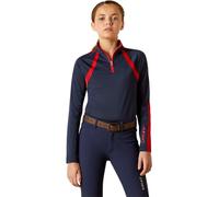 ARIAT Junior Sunstopper 3.0 Long Sleeve Baselayer - Navy Dot