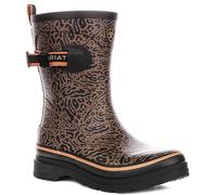 ARIAT Womens Kelmarsh Mid Butterfly Graphic Rain Casual Boots Mid Calf Low Heel 1-2" - Multi, Ocelot Print, 4 UK