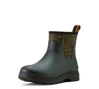 ARIAT Kelmarsh Womens Shortie Rubber Wellington Boot - Black/Ocelot Print
