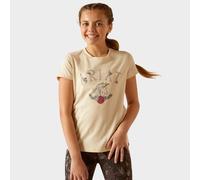 Ariat Kids Unicorn Insignia T-Shirt, Oatmeal Heather L