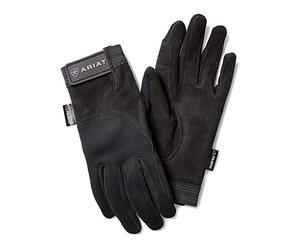 ARIAT Ladies Insulated Tek Grip Riding Gloves - Black: 6