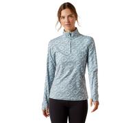 Ariat Ladies Lowell 3.0 1/4 Zip Baselayer - Womens Horse Riding Base Layer Tops - Blue - Size: UK18 (XL)