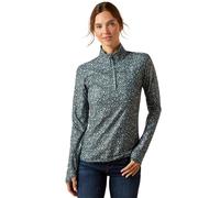 Ariat Ladies Lowell 3.0 1/4 Zip Baselayer - Womens Horse Riding Base Layer Tops - Green - Size: X UK 8-10 (S)