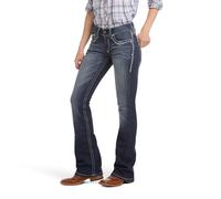 ARIAT Women's WMS R.e.a.l Md RSE Boots Intertwined Navy Jeans, Marine, 30W / 33L