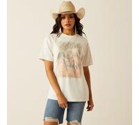 Ariat Ladies Rodeo Short Sleeved T Shirt - Cream - Size: UK18 (XL)
