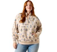 Ariat Ladies Sapphire 1/2 Zip Sweatshirt - Beige - Size: X UK 8-10 (S)