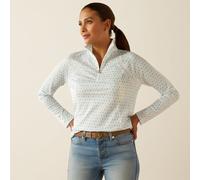 Ariat Ladies Sunstopper 3.0 Long Sleeve Baselayer - Womens Horse Riding Base Layer Tops - Green Print - Size: UK18 (XL)