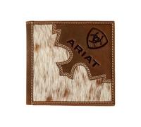 ARIAT Large Bifold Brindle Calf Hair Wallet, Brown, Brown, Western