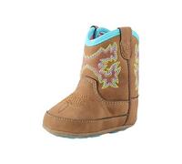 ARIAT Lil Stomper Baby Denim Boots, Delilah Brown, 3 Infant