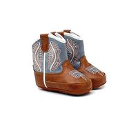 ARIAT Lil' Stompers Baby Western Boots, Light Brown Light Blue, 0 Infant
