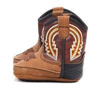 ARIAT Lil' Stompers Evan Style Infant Boots A442002602-01 - Two-Tone Vamp, Easy-On Hook & Loop Closure