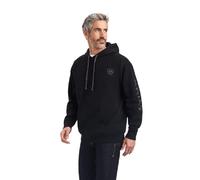 ARIAT Men's Logo Hoodie Sweatshirt, Black, XXL/Tall