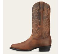 Ariat Men’s Heritage R Toe Boots - Regular or Wide Fit - Leather Western Boots