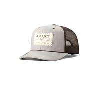 ARIAT Mens Flexfit 110 Cap - Suede Patch, Tan, Tan, One size