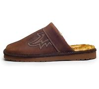 ARIAT Men's 2842 Silversmith Outdoor Indoor Western Suede Foam Cushioned Square Toe Slipper, Chocolate, 8 UK