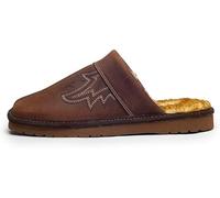 ARIAT Men's 2842 Silversmith Outdoor Indoor Western Suede Foam Cushioned Square Toe Slipper, Chocolate, 7 UK