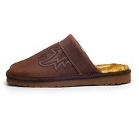 ARIAT Men's 2842 Silversmith Outdoor Indoor Western Suede Foam Cushioned Square Toe Slipper, Chocolate, 12 UK