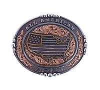 ARIAT Men's All American Belt Buckle, Bronze