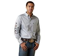 ARIAT mens Ariat Black Team Logo Classic Fit, Pearl Blue, XXL
