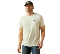 Ariat Mens Ariat Straight Shooter T-Shirt, Oatmeal Heather, Medium