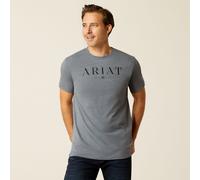 Ariat Mens B&W Logo Short Sleeve T-Shirt - Dark Grey - Size: Large