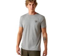 ARIAT Mens Banner Badge T-Shirt, Ice Berg, Medium
